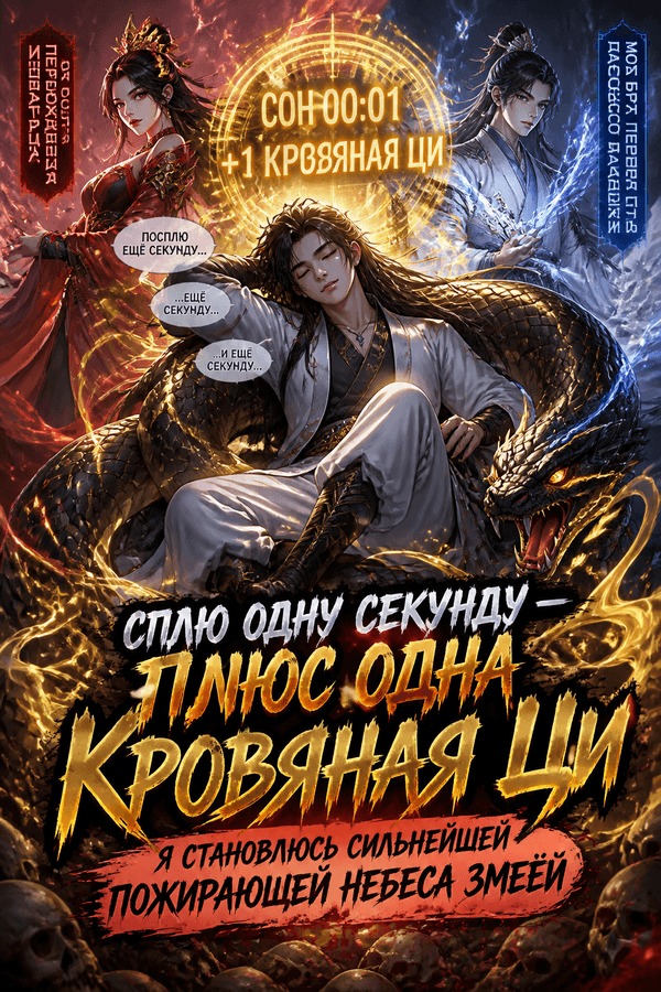 Секунда сна — капля силы: я стал всепожирающим змеем