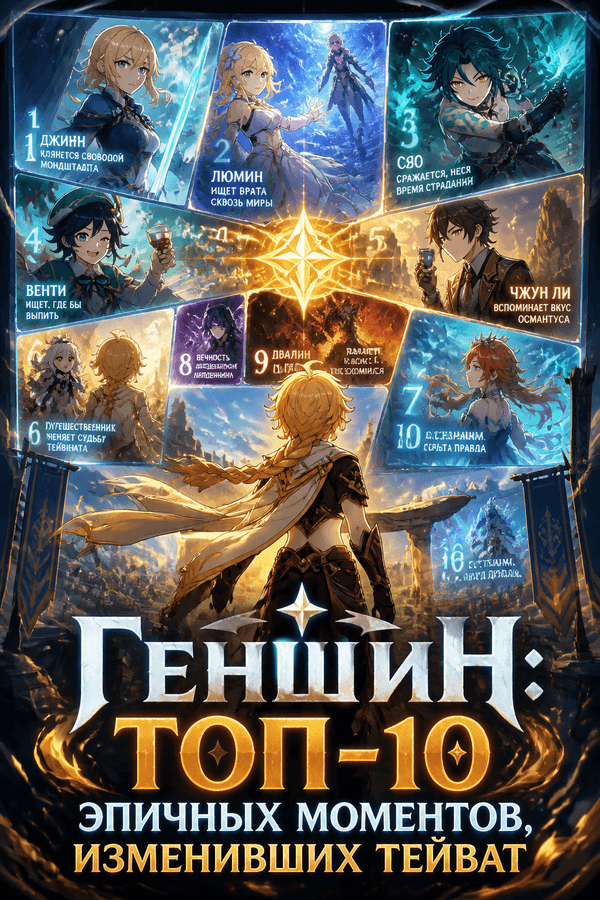 Геншин: Топ-10 эпичных моментов, изменивших Тейват