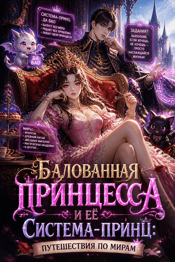 Балованная принцесса и её система-принц: путешествия по мирам