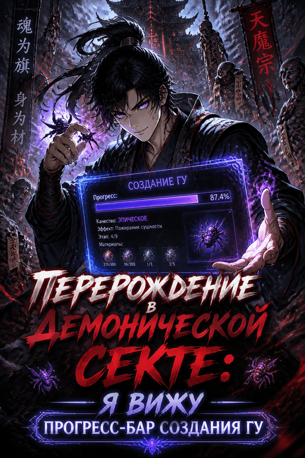 Перерождение в демонической секте: я вижу прогресс-бар создания гу