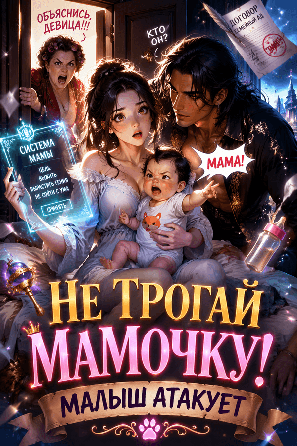 Не трогай мамочку! Малыш атакует