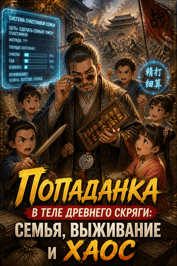Попаданка в теле древнего скряги: семья, выживание и хаос