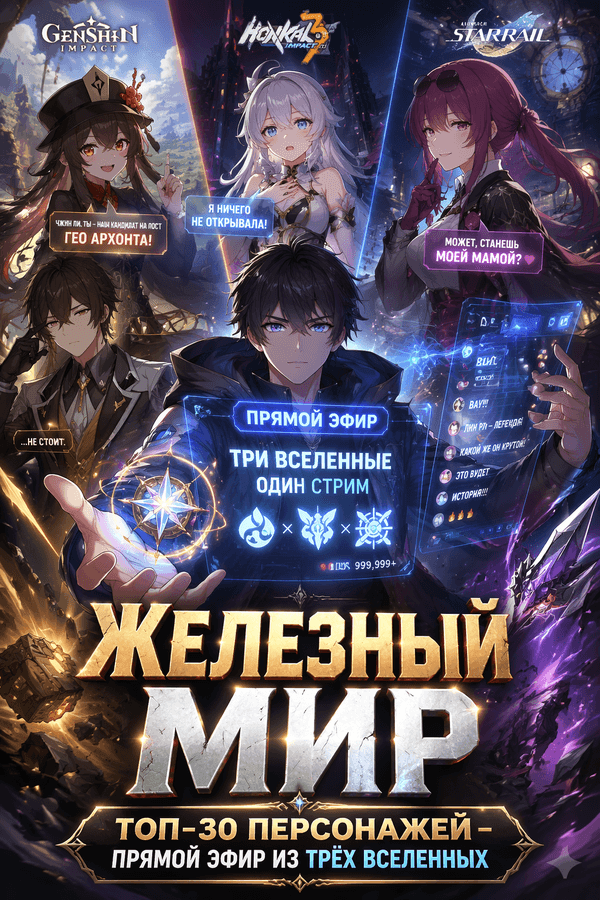 Железный мир: Топ-30 персонажей — прямой эфир из трёх вселенных