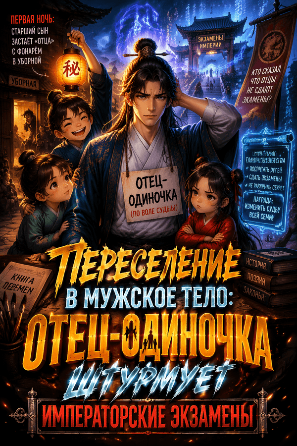 Переселение в мужское тело: отец-одиночка штурмует императорские экзамены