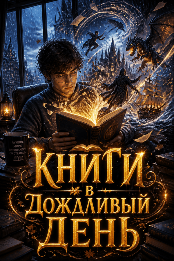 Книги в дождливый день
