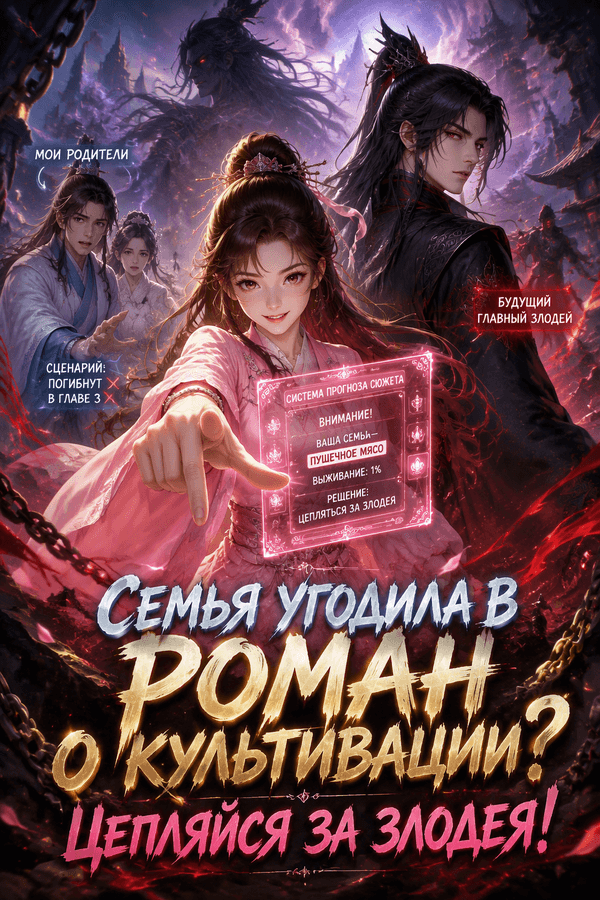 Семья угодила в роман о культивации? Цепляйся за злодея!