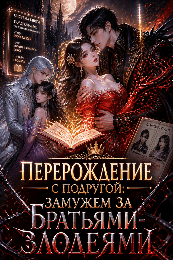 Перерождение с подругой: замужем за братьями-злодеями