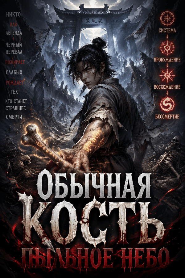 Обычная кость, пыльное небо