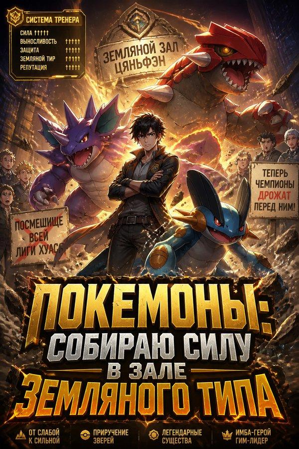 Покемоны: Собираю силу в зале земляного типа
