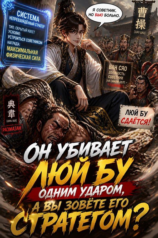 Он убивает Люй Бу одним ударом, а вы зовёте его стратегом?