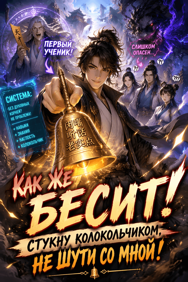 Как же бесит! Стукну колокольчиком, не шути со мной!