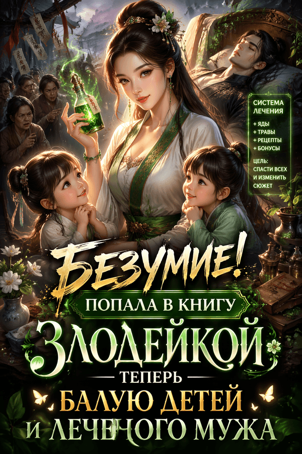 Безумие! Попала в книгу злодейкой — теперь балую детей и леченого мужа