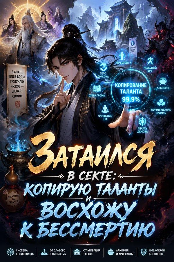 Затаился в секте: копирую таланты и восхожу к бессмертию