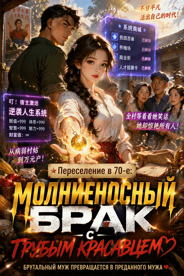 Переселение в 70-е: Молниеносный брак с грубым красавцем