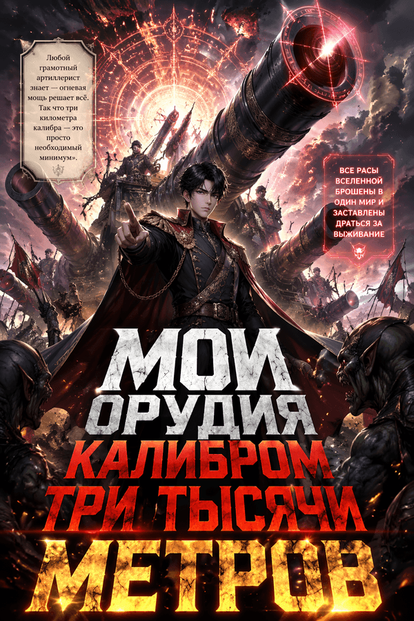 Мои орудия калибром три тысячи метров