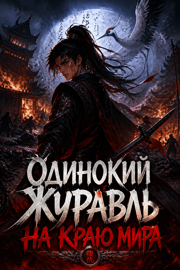 Одинокий журавль на краю мира