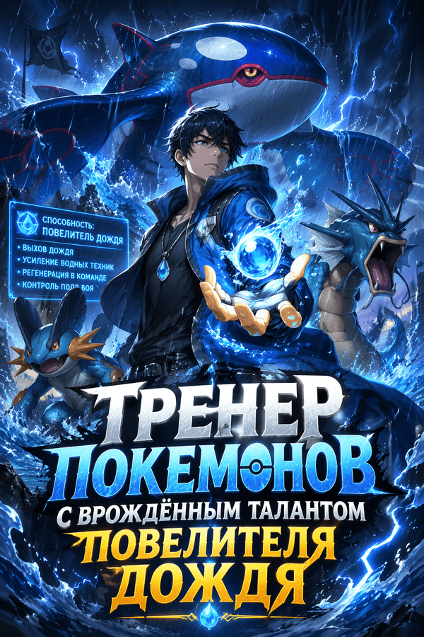 Тренер покемонов с врождённым талантом повелителя дождя