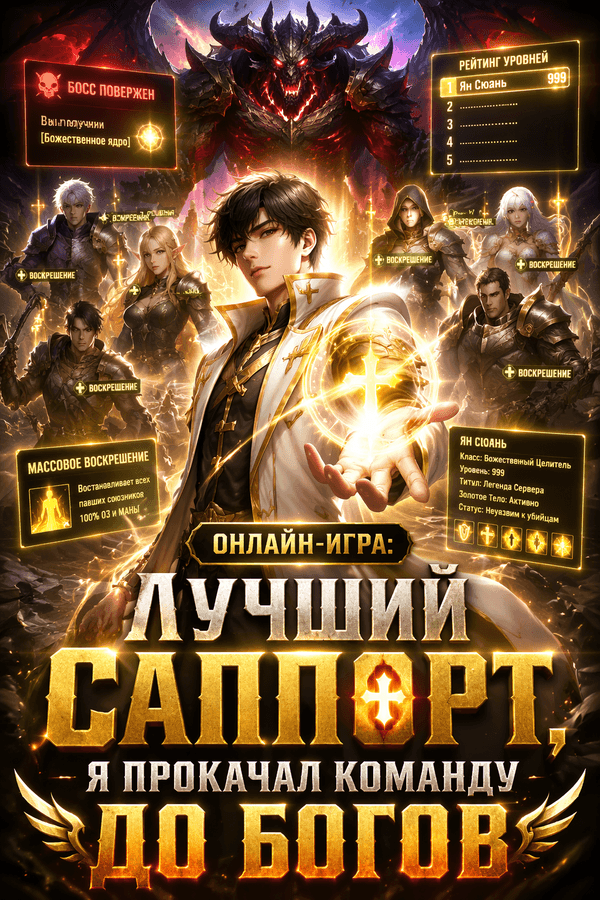 Онлайн-игра: Лучший саппорт, я прокачал команду до богов