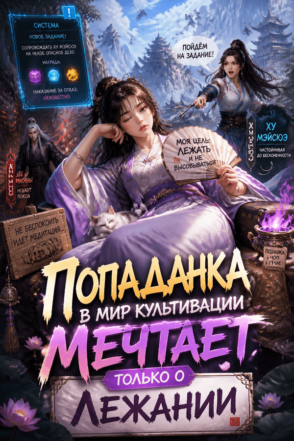 Попаданка в мир культивации мечтает только о лежании