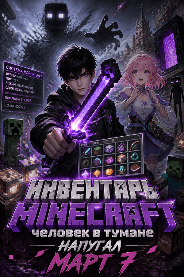 Инвентарь Minecraft: человек в тумане напугал Март 7
