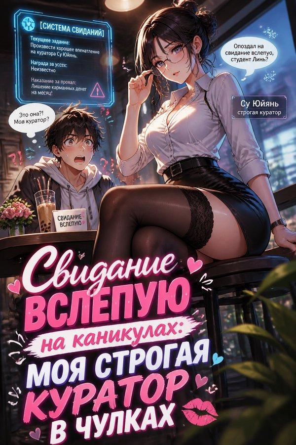 Свидание вслепую на каникулах: моя строгая куратор в чулках
