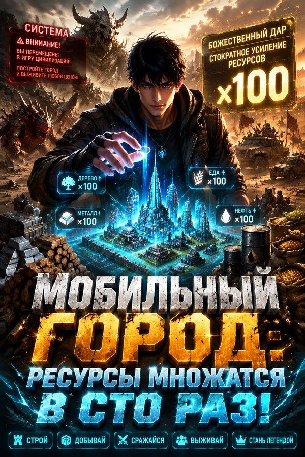 Мобильный город: ресурсы множатся в сто раз!