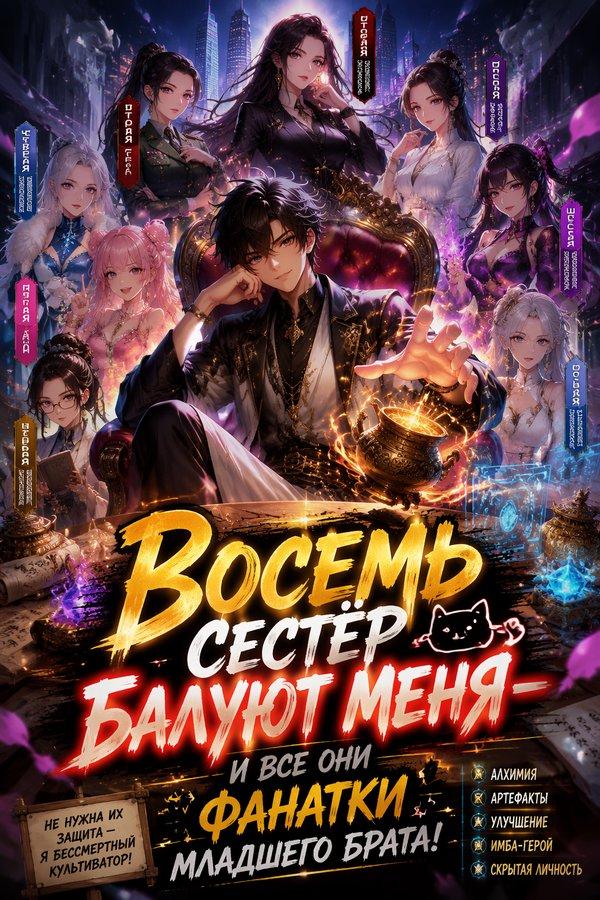 Восемь сестёр балуют меня — и все они фанатки младшего брата!