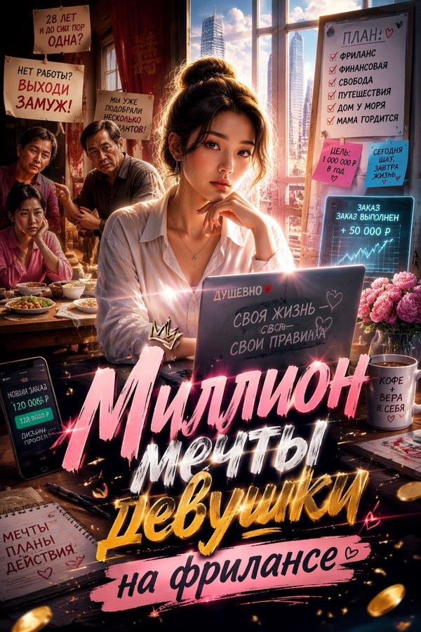 Миллион мечты девушки на фрилансе