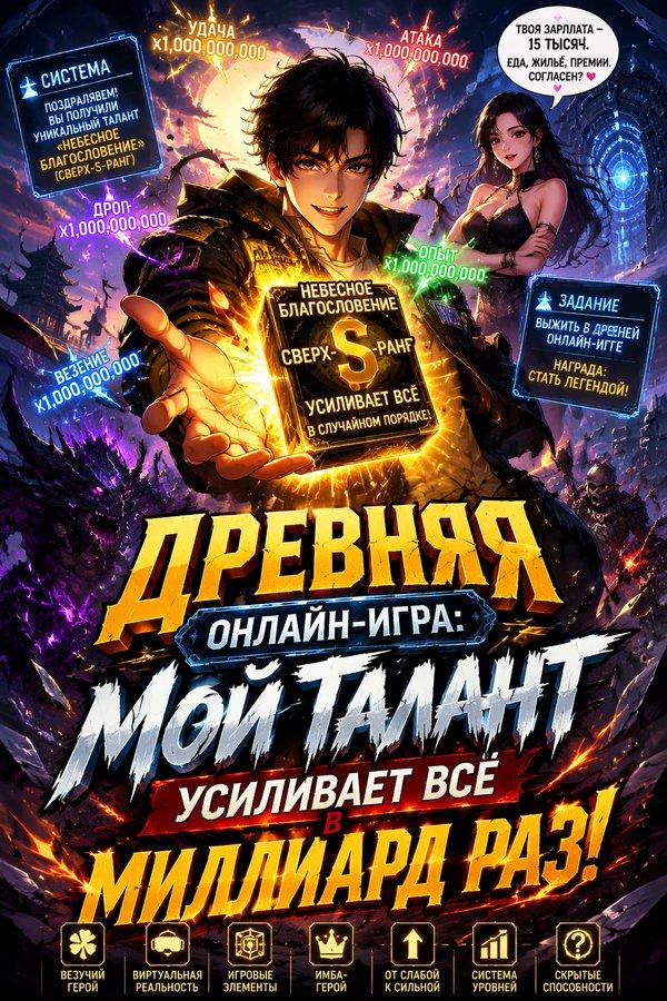 Древняя онлайн-игра: мой талант усиливает всё в миллиард раз!
