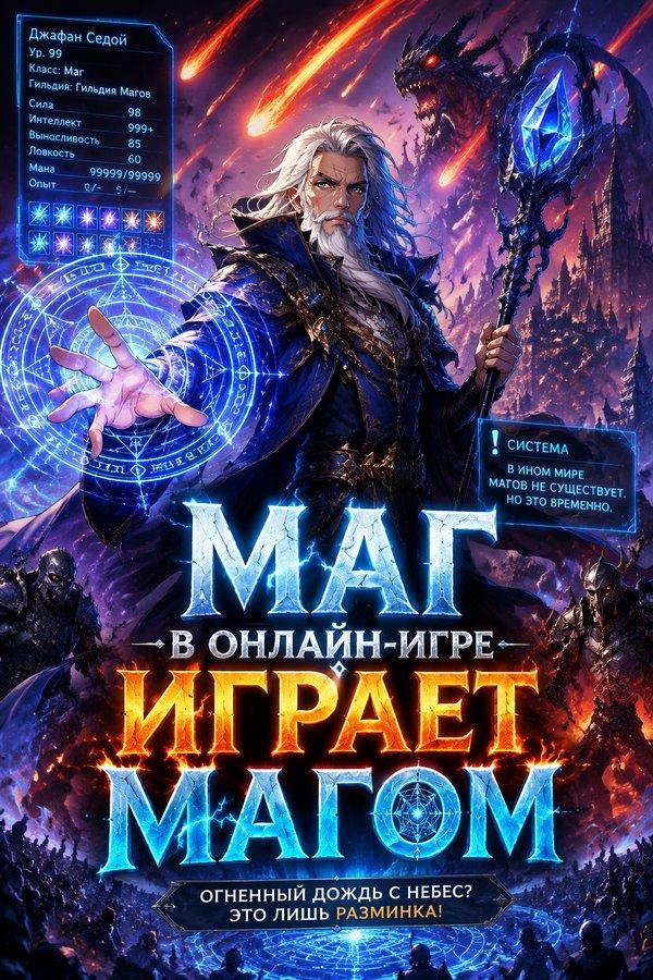 Маг в онлайн-игре играет магом