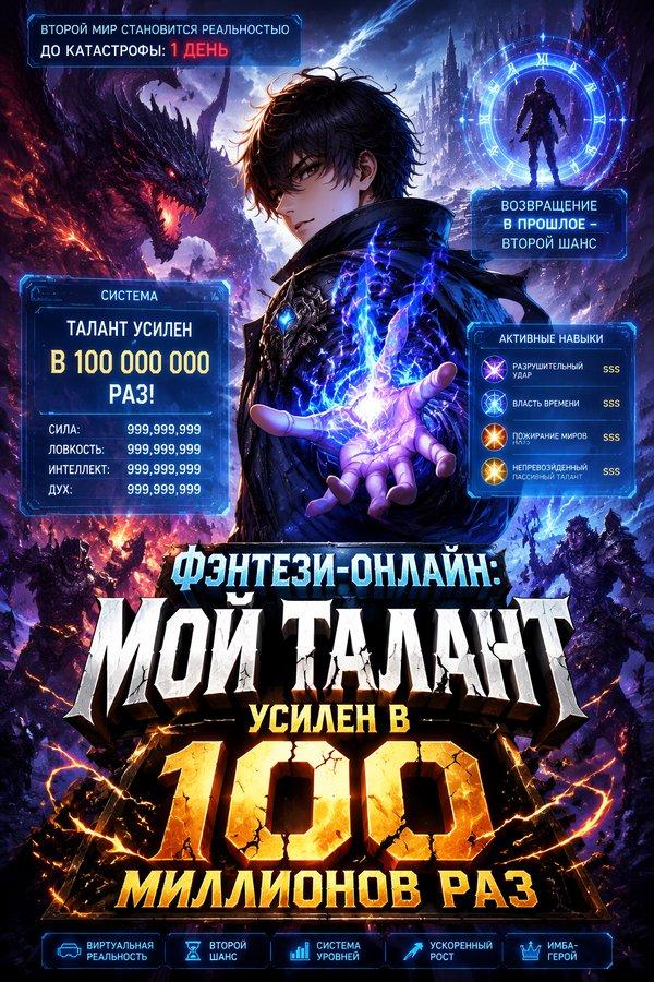 Фэнтези-онлайн: Мой талант усилен в 100 миллионов раз