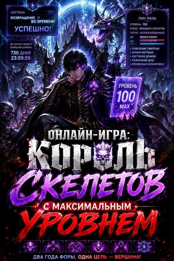 Онлайн-игра: Король скелетов с максимальным уровнем