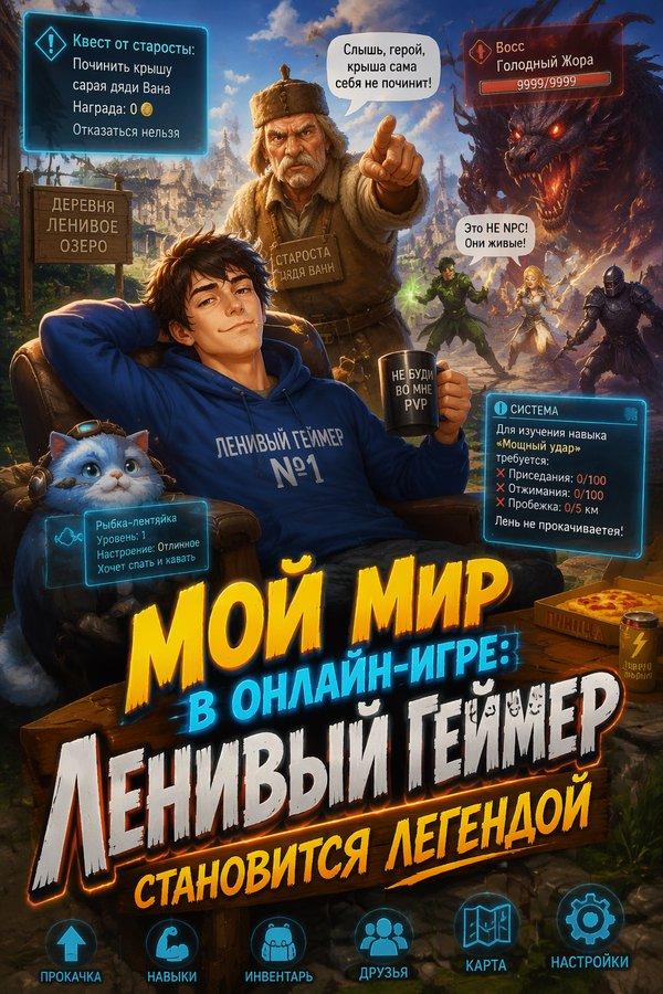Мой мир в онлайн-игре: Ленивый геймер становится легендой